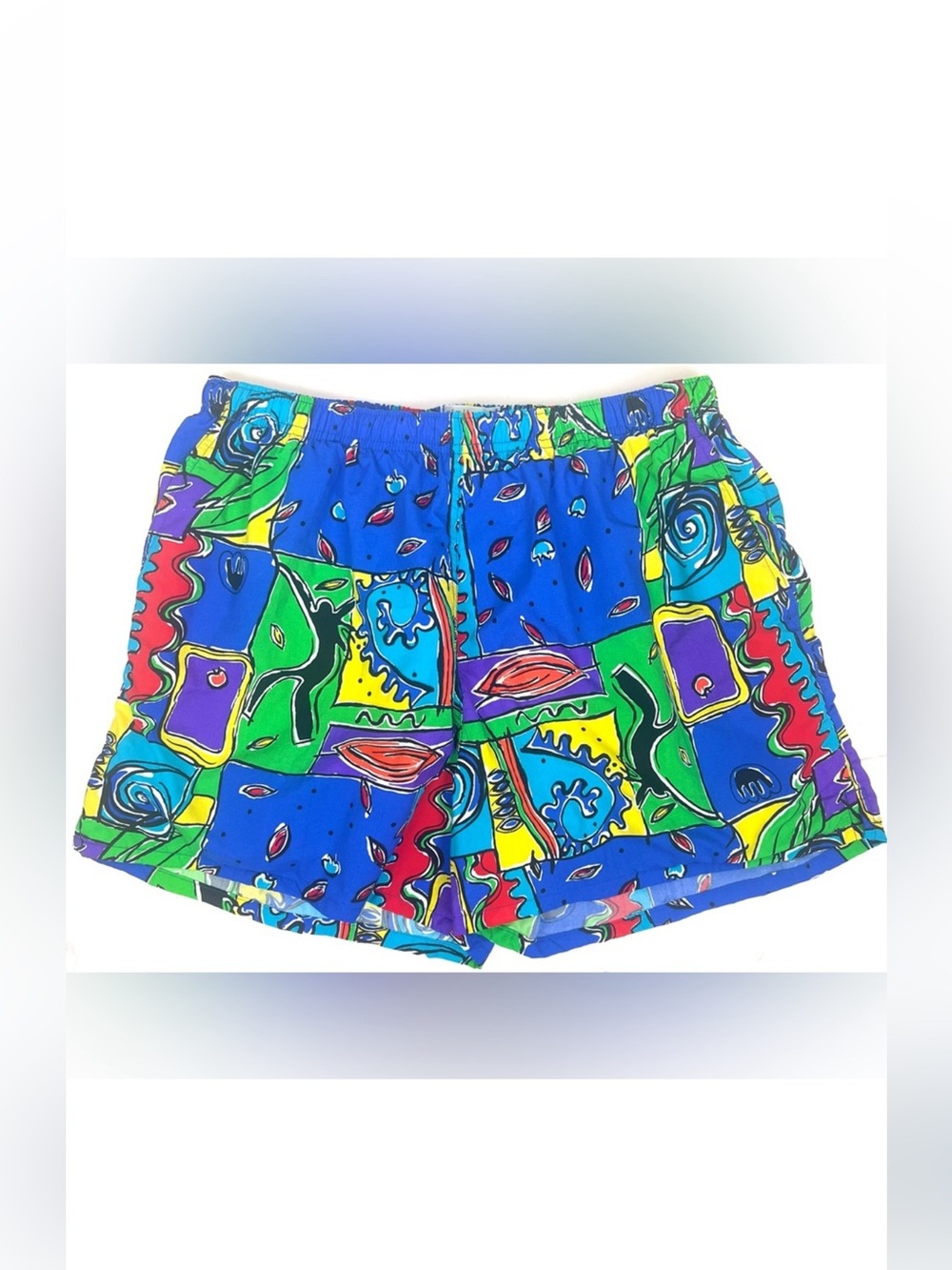 HP🎉Vintage 90’s Claiborne Abstract Swim Trunks Shorts
